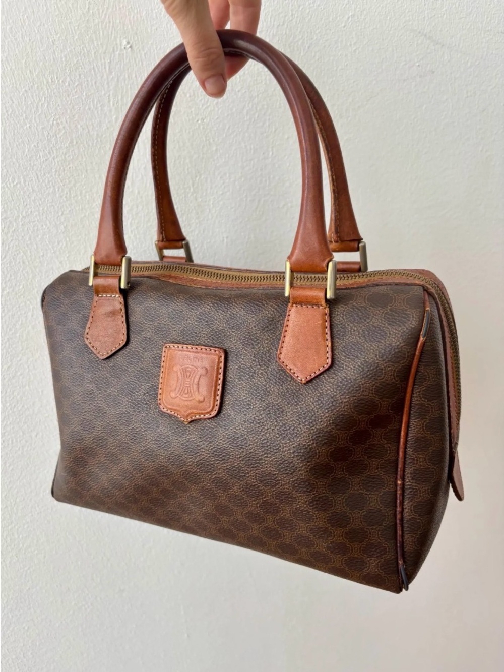 EUC Vintage Celine Macadam Boston Bag retails $2,800.00 USD